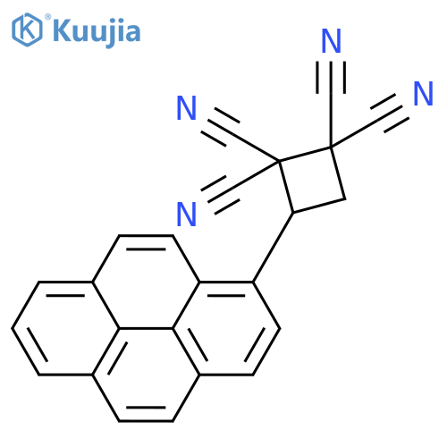 1,1,2,2-CYCLOBUTANETETRACARBONITRILE, 3-(1-PYRENYL)- structure
