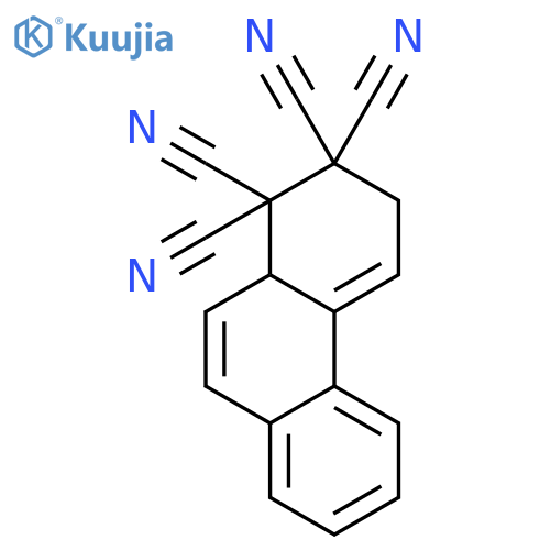 1,1,2,2-Phenanthrenetetracarbonitrile, 3,10a-dihydro- structure