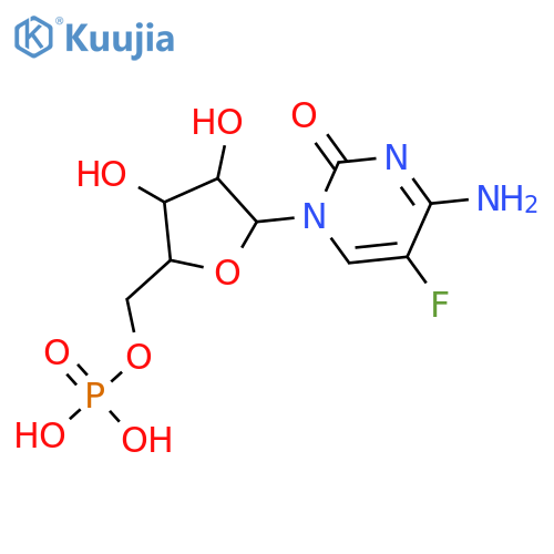 5-fluorocytidine 5'-(dihydrogen phosphate) structure