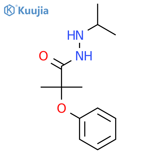 Propanoic acid, 2-methyl-2-phenoxy-, 2-(1-methylethyl)hydrazide structure
