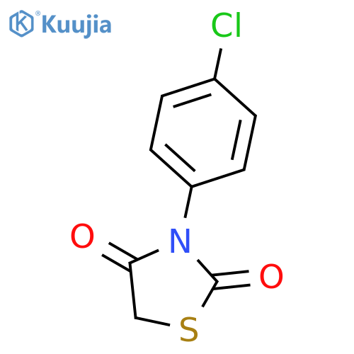 3-(4-chlorophenyl)-1,3-thiazolane-2,4-dione structure
