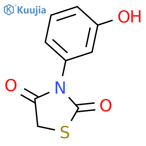 3-(3-Hydroxy-phenyl)-thiazolidine-2,4-dione structure