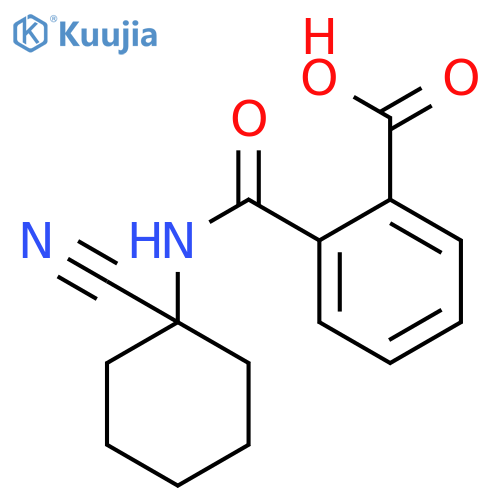 Benzoic acid, 2-[[(1-cyanocyclohexyl)amino]carbonyl]- structure