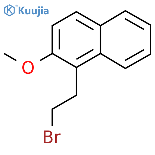 1-(2-bromoethyl)-2-methoxynaphthalene structure