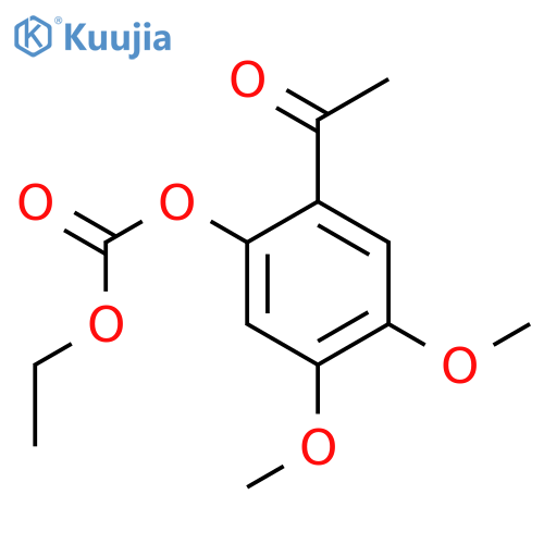 CARBONIC ACID, 2-ACETYL-4,5-DIMETHOXYPHENYL ETHYL ESTER structure