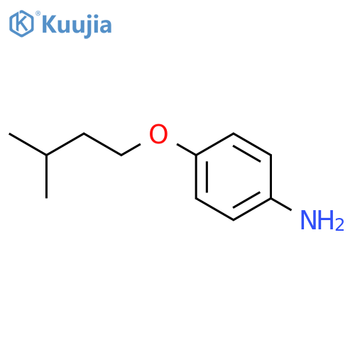 4-(3-methylbutoxy)aniline structure