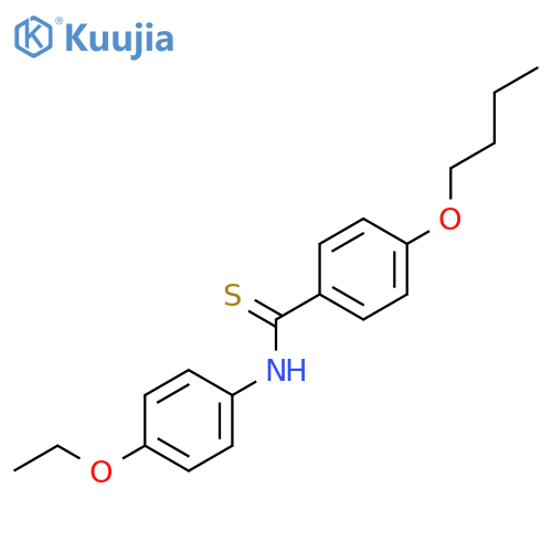 Benzenecarbothioamide, 4-butoxy-N-(4-ethoxyphenyl)- structure
