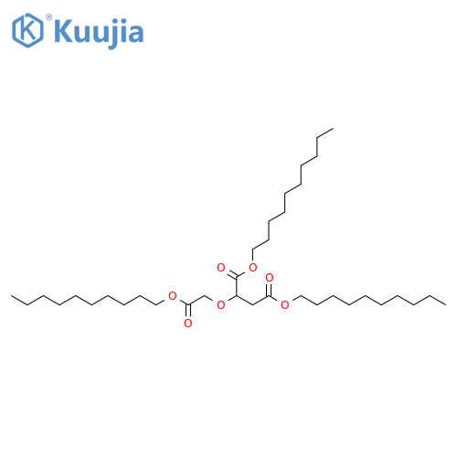 Butanedioic acid, [2-(decyloxy)-2-oxoethoxy]-, didecyl ester structure