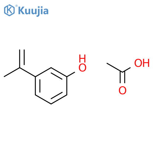 Phenol, 3-(1-methylethenyl)-, acetate structure