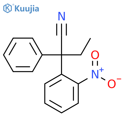 Benzeneacetonitrile, a-ethyl-2-nitro-a-phenyl- structure