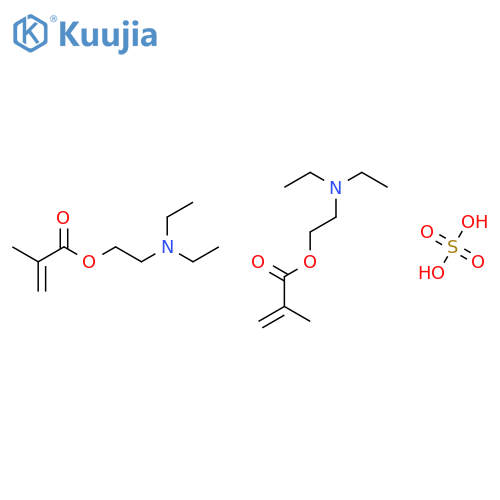 2-Propenoic acid, 2-methyl-, 2-(diethylamino)ethyl ester, sulfate (2:1) structure