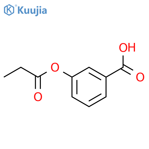 Benzoic acid, 3-(1-oxopropoxy)- structure