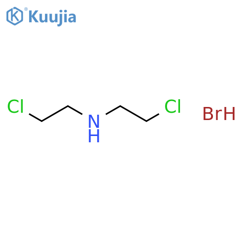 Ethanamine, 2-chloro-N-(2-chloroethyl)-, hydrobromide structure
