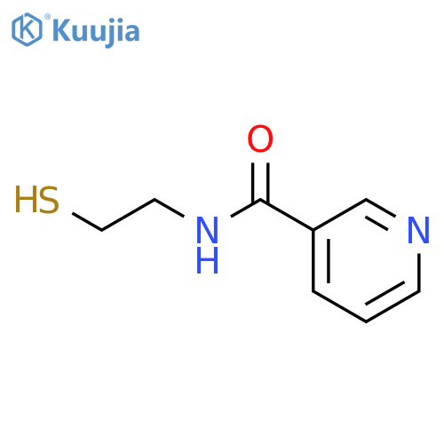 3-Pyridinecarboxamide, N-(2-mercaptoethyl)- structure