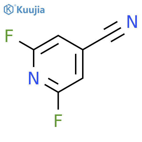 4-Pyridinecarbonitrile,2,6-difluoro- structure
