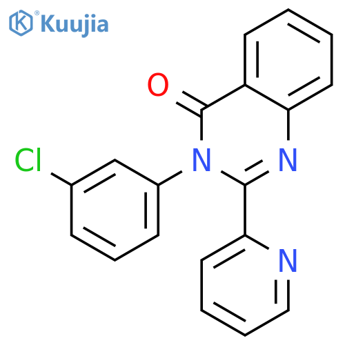 4(3H)-Quinazolinone, 3-(3-chlorophenyl)-2-(2-pyridinyl)- structure