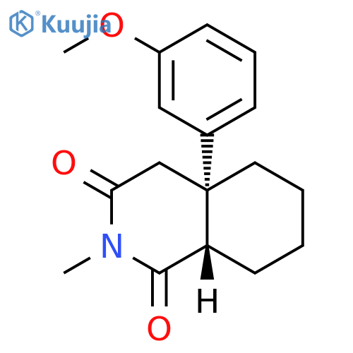 1,3(2H,4H)-Isoquinolinedione, hexahydro-4a-(3-methoxyphenyl)-2-methyl-, trans- (9CI) structure
