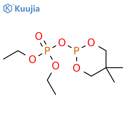 1,3,2-Dioxaphosphorinane, 2-[(diethoxyphosphinyl)oxy]-5,5-dimethyl- structure