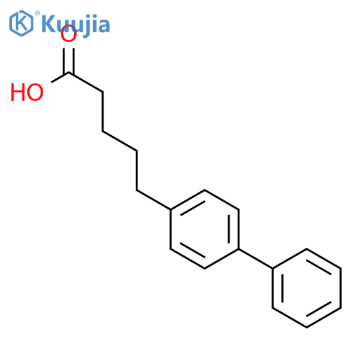 5-(4-biphenylyl)valeric acid structure