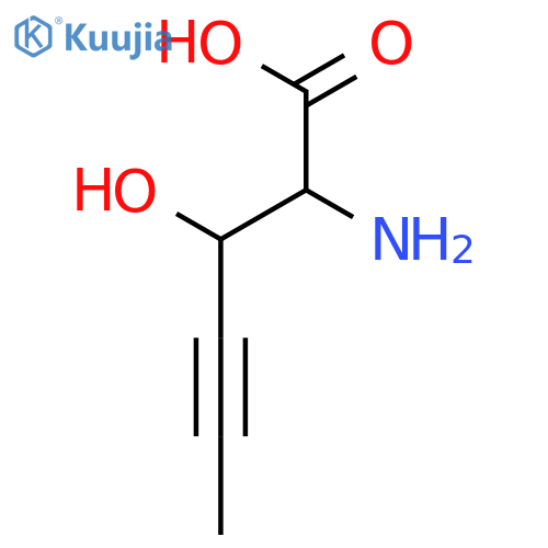 (2S,3R)-2-Amino-3-hydroxy-4-hexynoic acid structure