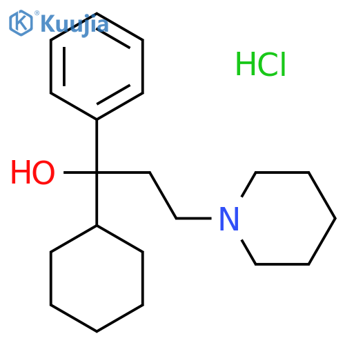 Trihexyphenidyl hydrochloride structure