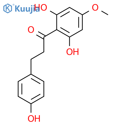 1-(2,6-dihydroxy-4-methoxyphenyl)-3-(4-hydroxyphenyl)propan-1-one structure