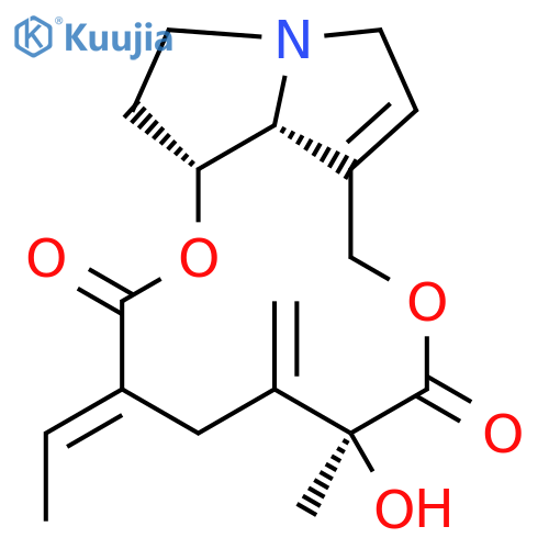 (12S)-12-hydroxy-13,19-didehydrosenecionan-11,16-dione structure