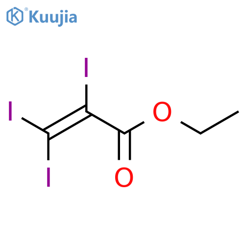 2-PROPENOIC ACID, 2,3,3-TRIIODO-, ETHYL ESTER structure