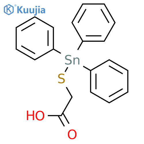 Acetic acid, [(triphenylstannyl)thio]- structure