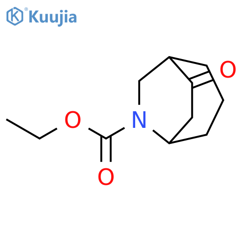6-Azabicyclo[3.2.2]nonane-6-carboxylic acid, 8-oxo-, ethyl ester structure