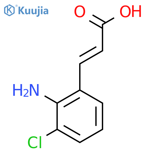 2-Amino-3-chlorocinnamic acid structure