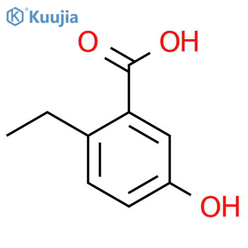 2-ethyl-5-hydroxybenzoic acid structure