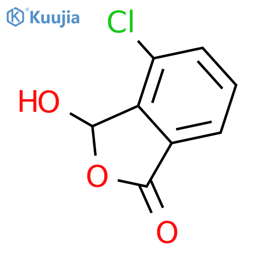 1(3H)-Isobenzofuranone, 4-chloro-3-hydroxy- structure