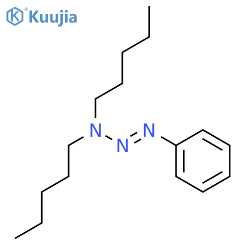(1E)-3,3-dipentyl-1-phenyltriaz-1-ene structure