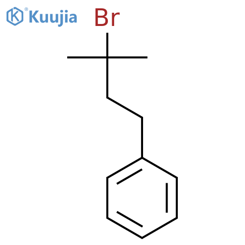 Benzene, (3-bromo-3-methylbutyl)- structure