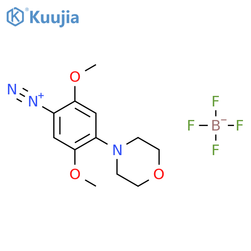 2,5-Dimethoxy-4-(4-morpholinyl)benzenediazonium, tetrafluoroborate structure