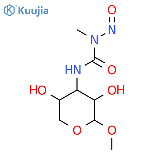 Xylopyranoside, Methyl 3-deoxy-3-(3-methyl-3-nitrosoureido), .β.-d- structure