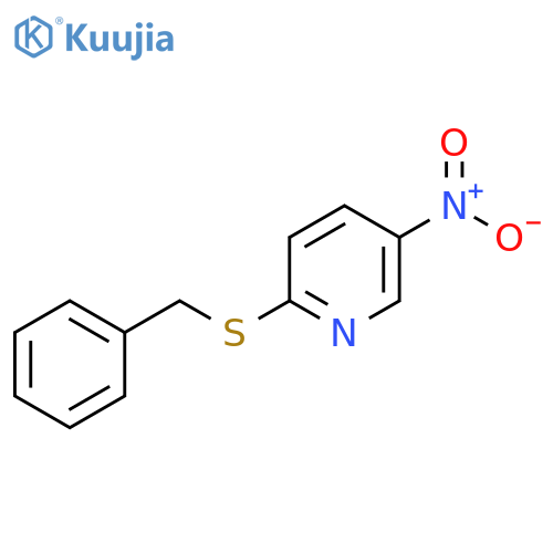 Pyridine, 5-nitro-2-[(phenylmethyl)thio]- structure