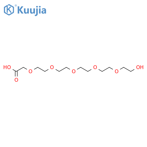 3,6,9,12,15-Pentaoxaheptadecanoic acid, 17-hydroxy- structure