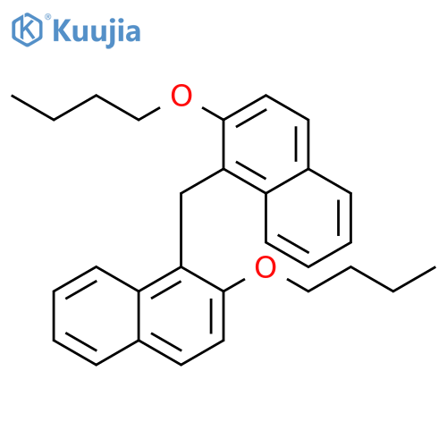 NAPHTHALENE, 1,1'-METHYLENEBIS[2-BUTOXY- structure