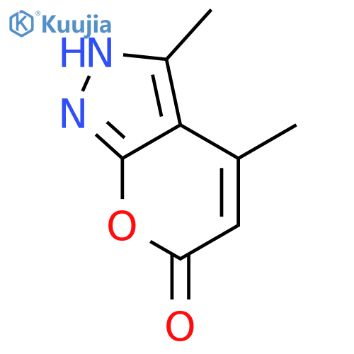 3,4-Dimethyl-1,6-dihydropyrano2,3-cpyrazol-6-one structure