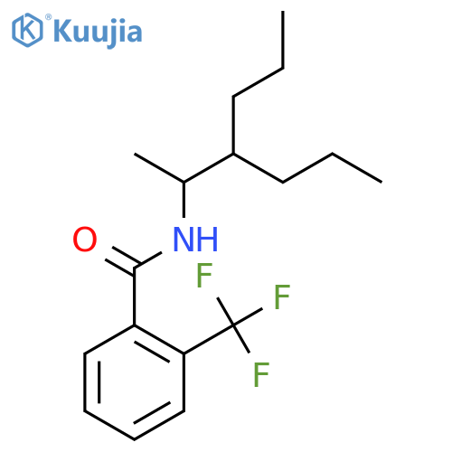 N-(1-methyl-2-propylpentyl)-2-(trifluoromethyl)benzamide structure
