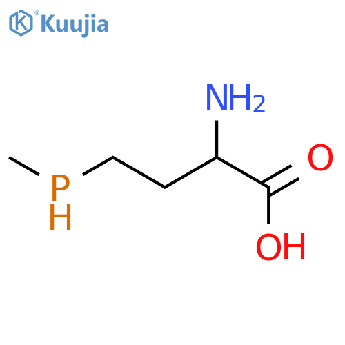 Butanoic acid, 2-amino-4-(methylphosphino)- structure