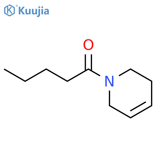 Pyridine, 1,2,3,6-tetrahydro-1-(1-oxopentyl)- structure