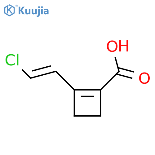2-[(e)-2-chloroethenyl]cyclobutene-1-carboxylic Acid structure