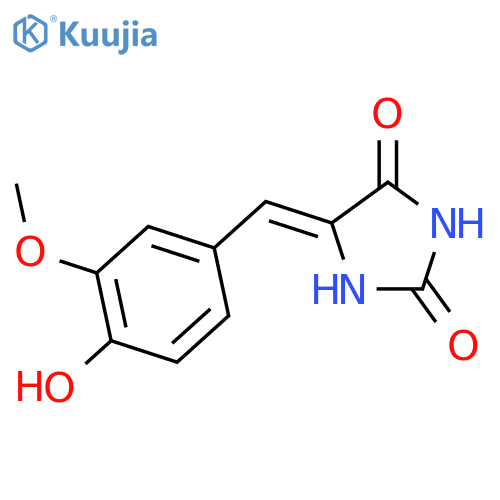 2,4-Imidazolidinedione,5-[(4-hydroxy-3-methoxyphenyl)methylene]- structure