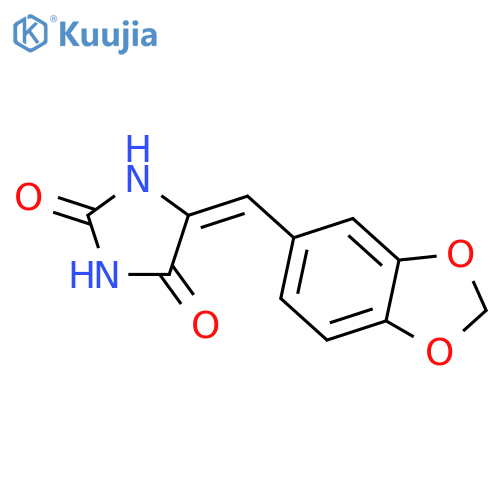 2,4-Imidazolidinedione, 5-(1,3-benzodioxol-5-ylmethylene)- structure