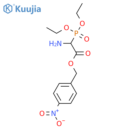 ACETIC ACID, AMINO(DIETHOXYPHOSPHINYL)-, (4-NITROPHENYL)METHYL ESTER structure