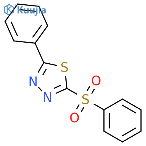 1,3,4-Thiadiazole, 2-phenyl-5-(phenylsulfonyl)- structure