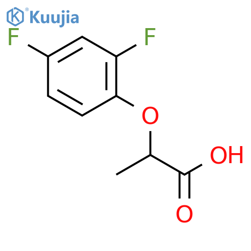 2-(2,4-Difluorophenoxy)propanoic acid structure